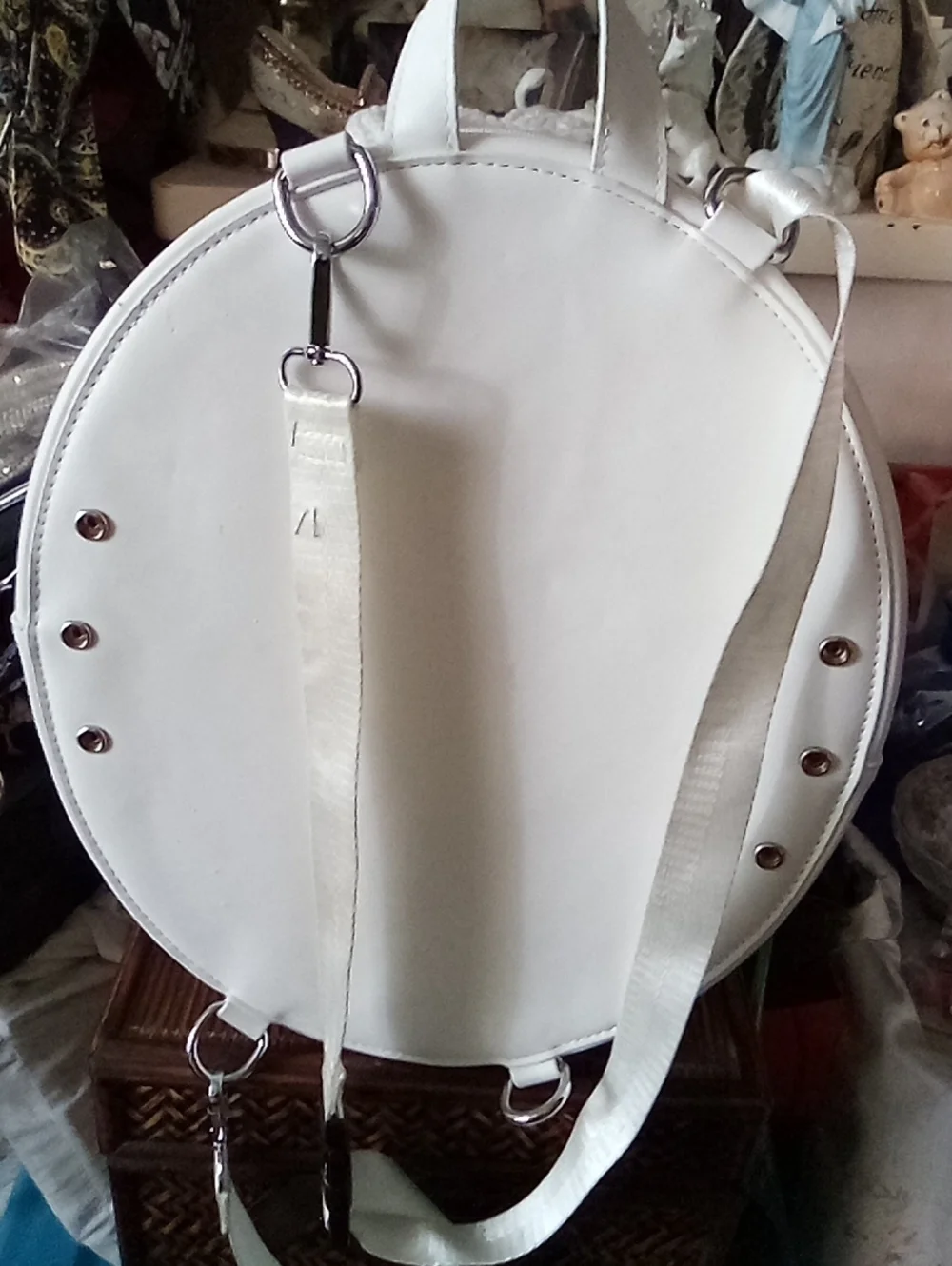 White Framed Ribcage Napsack